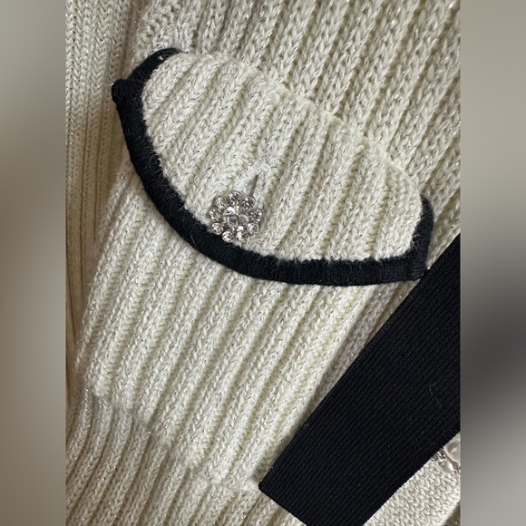 Self- Portrait star loves- wool knit dress with crystals - Picture 4 of 8